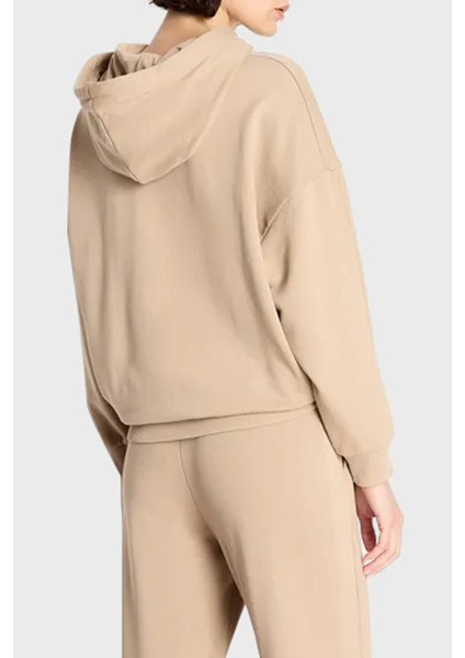 Pamuklu Kapüşonlu Regular Fit Sweat Bayan Sweat 6RYM38 Yjebz 0748