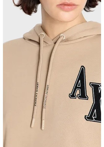 Pamuklu Kapüşonlu Regular Fit Sweat Bayan Sweat 6RYM38 Yjebz 0748