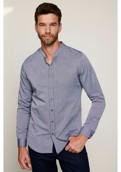 Slim Fit Hakim Yaka Düz Erkek Gömlek fiyatları