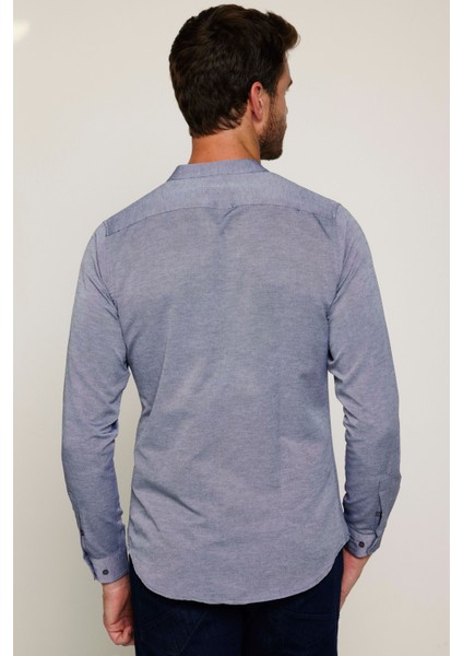 Slim Fit Hakim Yaka Düz Erkek Gömlek indirimleri