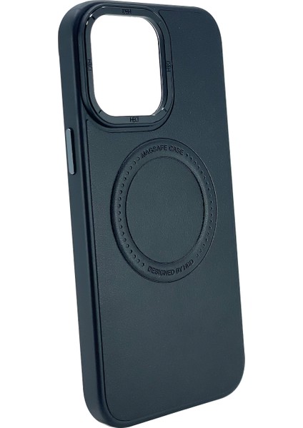Apple iPhone 13 Pro Uyumlu Manyetik Deri Magsafe Seri Arka Koruma Kılıf