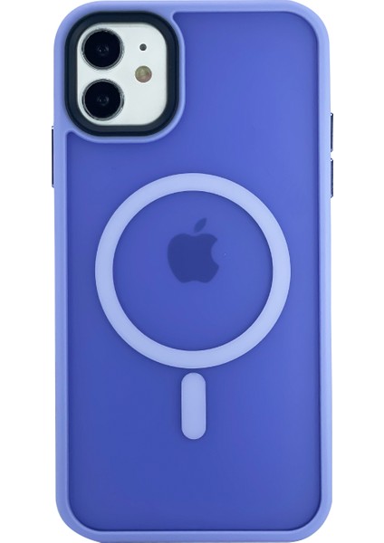 Apple iPhone 11 Uyumlu Mat Renkli Magsafe Arka Koruma Kılıf