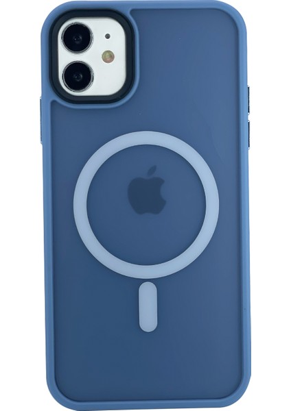Apple iPhone 11 Uyumlu Mat Renkli Magsafe Arka Koruma Kılıf