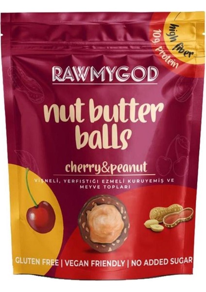 Rawsome Rawmygod Cherry & Peanut Nut Butter Balls