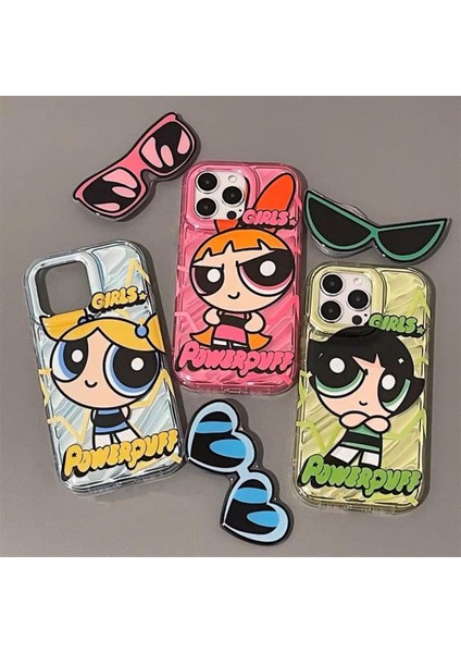 IPHONE14PROMAX Apple 13 Cep Telefonu Kılıfı 12 11 Kadın Için Uygun Sevimli Güneş Gözlüğü Powerpuff Girl (Yurt Dışından) fiyatları