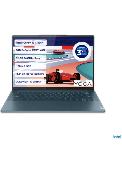 Yoga Pro 9 14IRP8 Intel Core I9-13905H 32GB 1tb SSD 8gb RTX4060 14.5" 3k Freedos 83BU002ATX