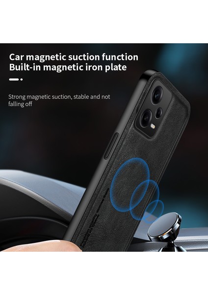 Poco X5 Pro 5g Için Uygundur Vintage Mat Manyetik Emiş Cep Telefonu Kılıfları (Yurt Dışından)