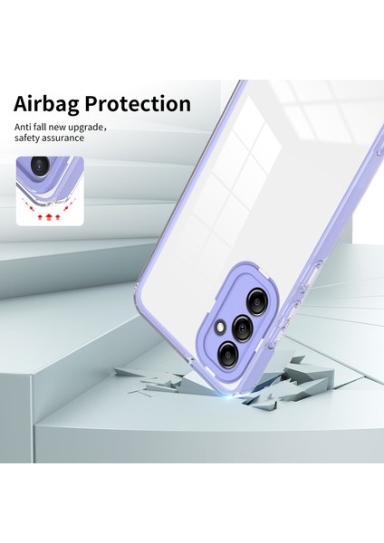 Samsung Galaxy A04E Için Uygundur Kontrast Renk Kenarlığı Saydam Cep Telefonu Kılıfları (Yurt Dışından)
