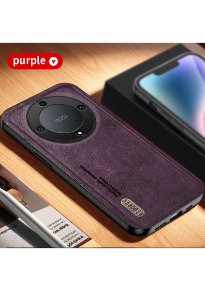 Honor X9A 5g Için Uygun Fırçalama Manyetik Emiş Cep Telefonu Kılıfları (Yurt Dışından)