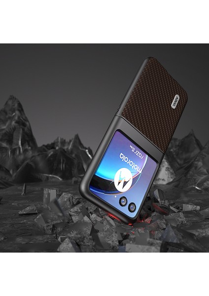 For Motorola Razr 40 Ultra Karbon Fiber Cep Telefonu Kılıfları (Yurt Dışından)