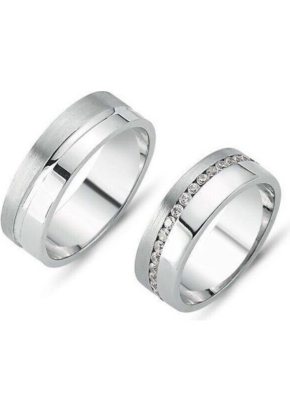 Işıltılı Yol Modeli Bay Gümüş Alyans