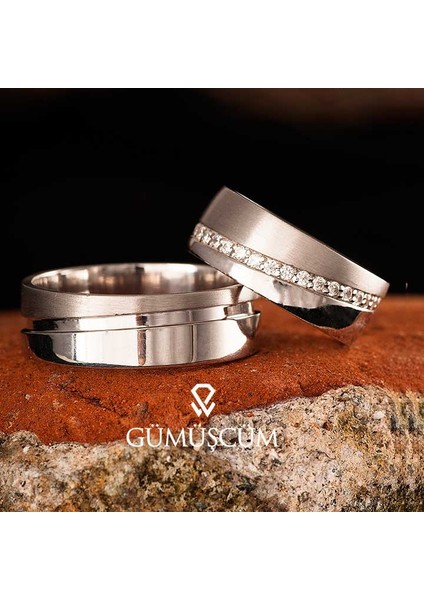 Işıltılı Yol Modeli Bay Gümüş Alyans fiyatları