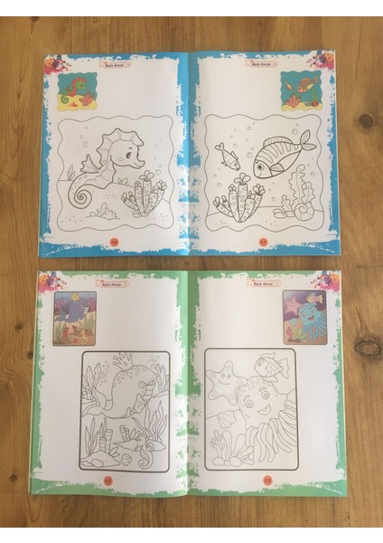 Pembe Renkli Eğitici Etkinlikli Boyama Seti 10 Kitap fırsatları