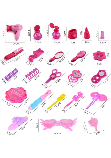 Kız Çocuk Giydirme ve Makyaj Oyuncakları Taşıma Kutusu Oyuncak Seti (Yurt Dışından)