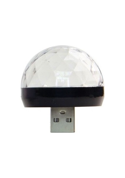 10 Sıcak Satış Altı Renkli Kristal Ampul Sihirli Top Küçük Renkli Işıklar Mini USB Sesle Etkinleştirilen LED Araba Kullanıcısı Açık (Yurt Dışından)