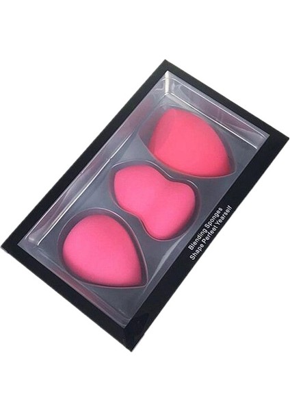 3'lü Bayan Yüz Makyaj Süngeri Su Damlası Kabak Kozmetik Pudra Pudra Fondöten (Yurt Dışından)