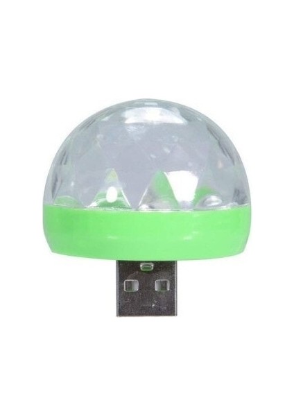 10 Sıcak Satış Altı Renkli Kristal Ampul Sihirli Top Küçük Renkli Işıklar Mini USB Sesle Etkinleştirilen LED Araba Kullanıcısı Açık (Yurt Dışından)