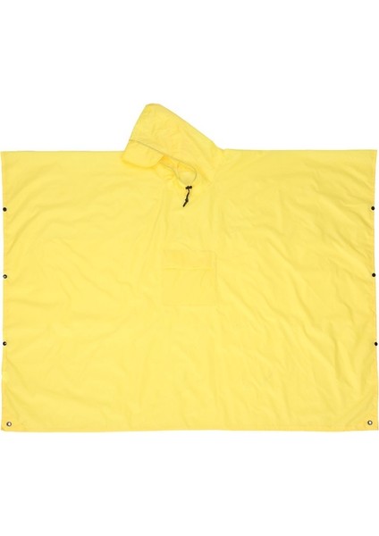 Yağmur Panço Yürüyüş Açık Çok Fonksiyonlu Pelerin Yağmurluk Pu Su Geçirmez Polyester Tafta (Yurt Dışından)