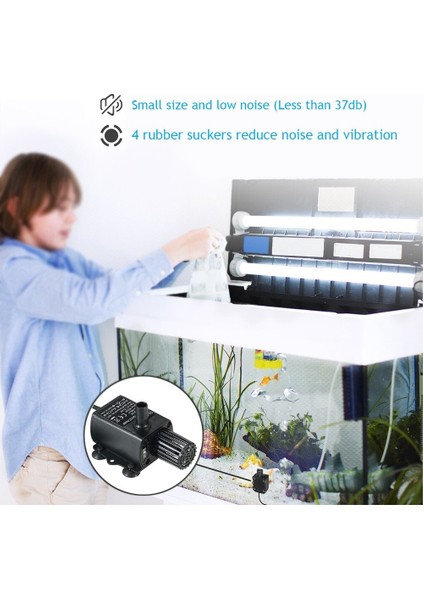 DC12V Solar Mikro Dc Fırçasız Topraksız Bilgisayar Su Soğutma Suyu Sirkülasyonlu Çeşme Su Pompası QR50C (Yurt Dışından)