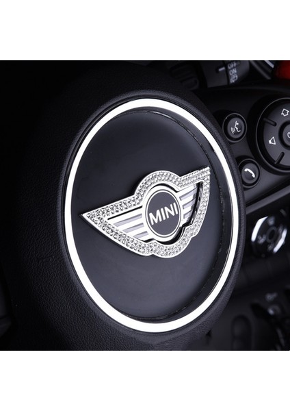 İdeal Aksesuar Mini Cooper Taşlı Direksiyon Logosu Kristal Mini Cooper Stone Crystal Steering Wheel Logo