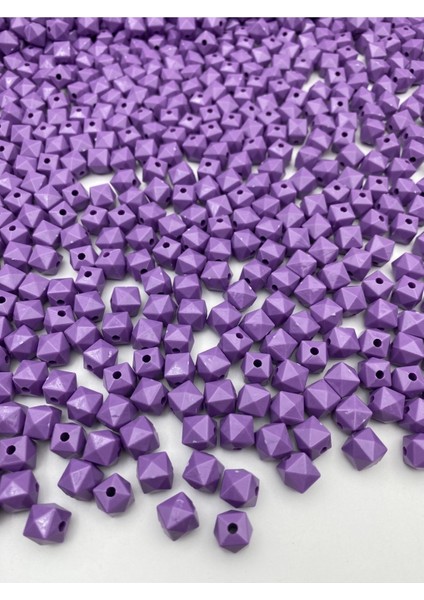 100GR 10MM Opak Lila Renk Küp, Kübik Model Akrilik Boncuk ,çanta Boncuğu (100GR,~200 Adet) fiyatları