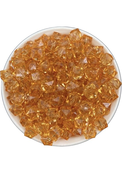 100GR 10MM Turuncu Renk Küp, Kübik Model Akrilik Boncuk ,çanta Boncuğu (100GR,~180 Adet) fiyatları