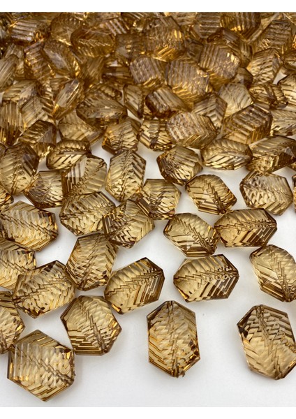 100GR Vizon Renk Büyük Çizgili Balıksırtı Model Akrilik BONCUK,20X30MM Çanta Boncuğu (20 Adet)