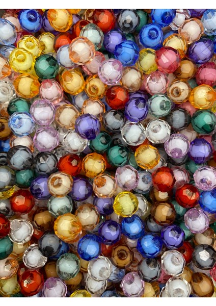 10MM Içi Boncuklu Karışık Renkli Akrilik Petek Model Boncuk,takı,çanta Boncuğu (100GR,~200 Adet) fırsatları
