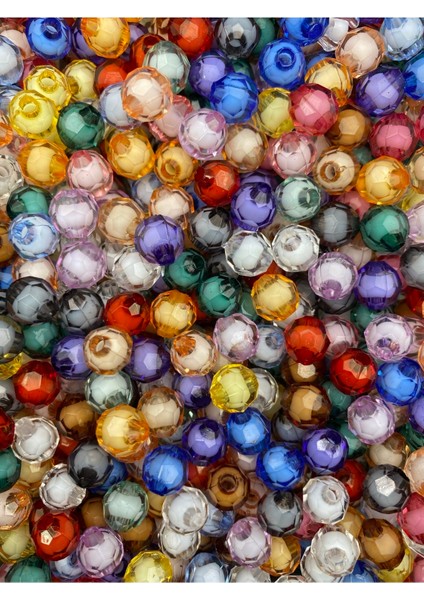 10MM Içi Boncuklu Karışık Renkli Akrilik Petek Model Boncuk,takı,çanta Boncuğu (100GR,~200 Adet) indirimleri