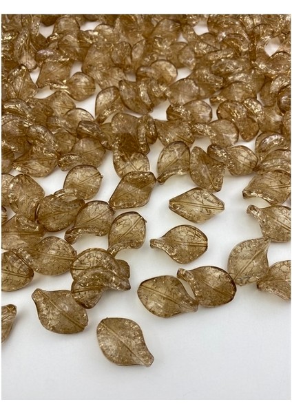 Vizon Renk Kıvrık Model Çatlak Buzlu Akrilik Boncuk,takı Yapım, Çanta Boncuğu (100GR,~40 Adet) fiyatları