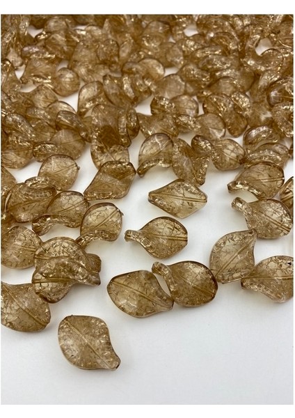 Vizon Renk Kıvrık Model Çatlak Buzlu Akrilik Boncuk,takı Yapım, Çanta Boncuğu (100GR,~40 Adet) modelleri