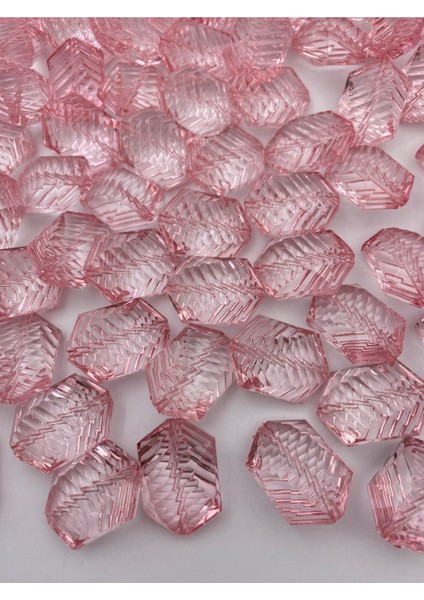 100GR Pembe Renk Büyük Çizgili Balıksırtı Model Akrilik BONCUK,20X30MM Çanta Boncuğu (20 Adet) fiyatları
