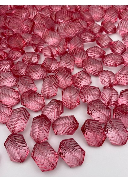 100GR Fuşya Büyük Çizgili Balıksırtı Model Akrilik BONCUK,20X30MM Çanta Boncuğu (20 Adet) fiyatları