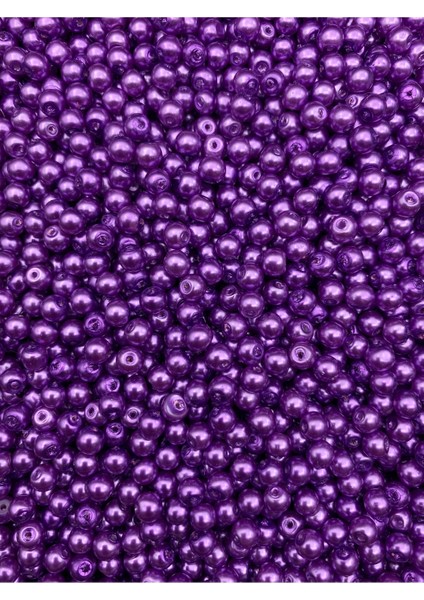 50 gr 5mm Mor Renk Cam Inci Boncuk ,takı Yapım Boncuğu (50GR,~300 Adet) fiyatları