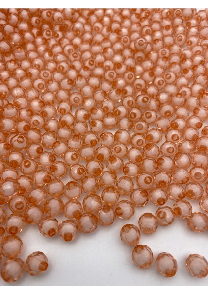 10MM Içi Boncuklu Mercan /somon Renk Akrilik Petek Model Boncuk,takı,çanta Boncuğu (100GR,~200 Adet) modelleri