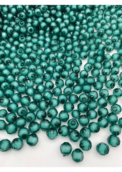 10MM Içi Boncuklu Zümrüt Yeşili Renk Akrilik Petek Model Boncuk,takı,çanta Boncuğu (100GR,~200 Adet)