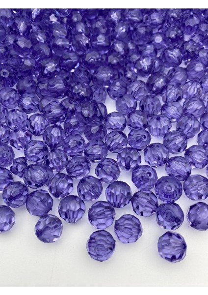 12MM Mor / Koyu Lila Renk Petek Model Akrilik Boncuk,çanta Yapım Boncuğu ( 100GR,~120 Adet)