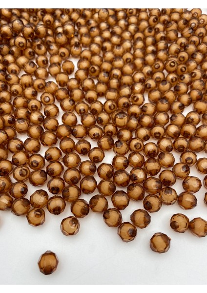 50GR 8mm Kahverengi Içi Boncuklu Akrilik Petek Boncuk,takı,çanta Yapım Boncuğu (50GR,~200 Adet) fiyatları