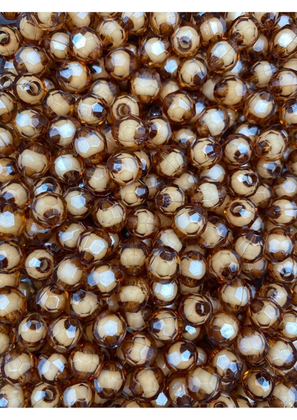 50GR 8mm Kahverengi Içi Boncuklu Akrilik Petek Boncuk,takı,çanta Yapım Boncuğu (50GR,~200 Adet) modelleri