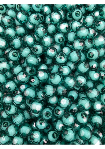 50GR 8mm Zümrüt Yeşili Içi Boncuklu Akrilik Petek Boncuk,takı,çanta Yapım Boncuğu (50GR,~200 Adet) fırsatları