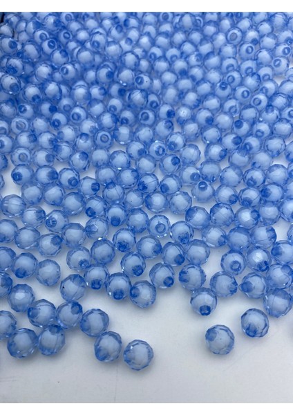 50GR 8mm Açık Mavi Içi Boncuklu Akrilik Petek Boncuk,takı,çanta Yapım Boncuğu (50GR,~200 Adet) modelleri