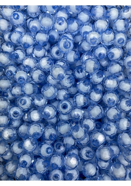 50GR 8mm Açık Mavi Içi Boncuklu Akrilik Petek Boncuk,takı,çanta Yapım Boncuğu (50GR,~200 Adet) fırsatları