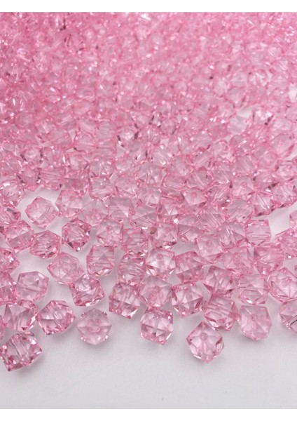 100GR 14MM Pembe Renk Küp,kübik Akrilik Boncuk,takı ,çanta Boncuğu (100GR,~80ADET) modelleri