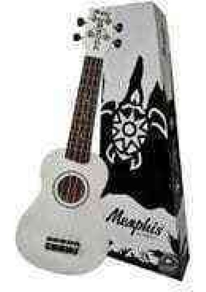 Memphis One Memphis Tagima MHS-20W Soprano Ukulele - Beyaz