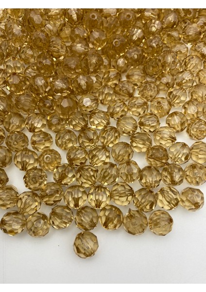 12MM Vizon / Kahverengi Renk Petek Model Akrilik Boncuk,çanta Yapım Boncuğu ( 100GR,~120 Adet)