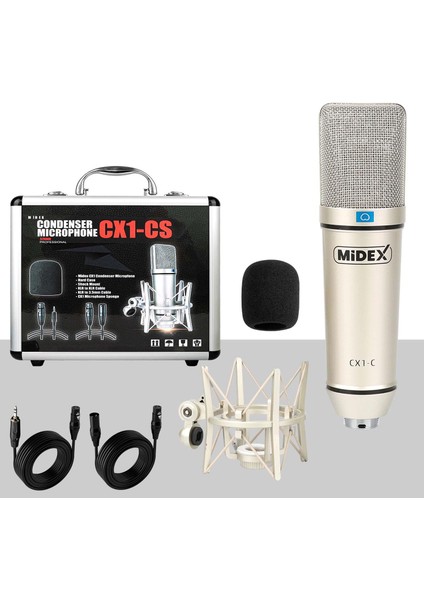 Stüdyo Kayıt Seti - GLX-700 Ses Kartı + CX1-C Mikrofon + Kulaklık