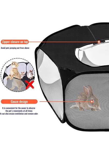 Katlanır Evcil Hayvan Muhafazası Tavşan Açık Kapalı Hamster Oyunu Egzersiz Sürünen Küçük Hayvan Çadırı (Yurt Dışından) modelleri