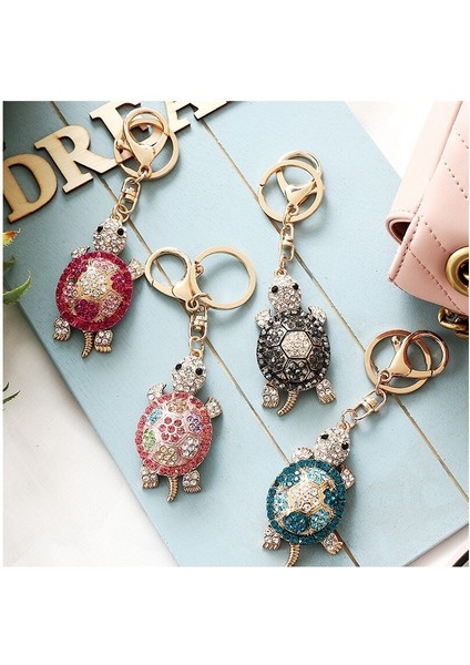 Bai Karen Renkli Elmas Kaplumbağa Metal Anahtarlık Kolye Araba Kolye (Yurt Dışından) fiyatları