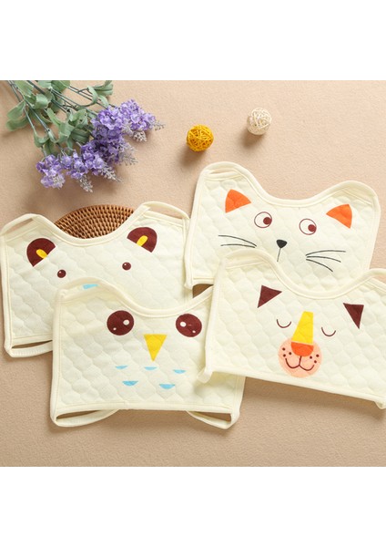 10 Adet Bebek Önlüğü Kare Önlük Maske Tarzı Karikatür Dantel Su Geçirmez Önlük Önlük Bebek Ürünleri (Yurt Dışından) modelleri