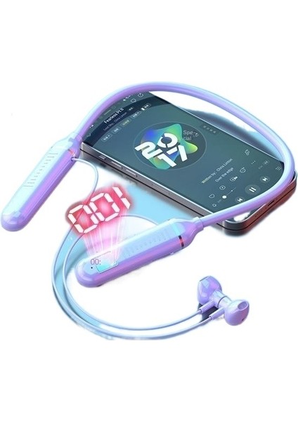 Dijital Ekran 5.2 ile Bluetooth Kulaklık Asılı Boyun (Yurt Dışından)